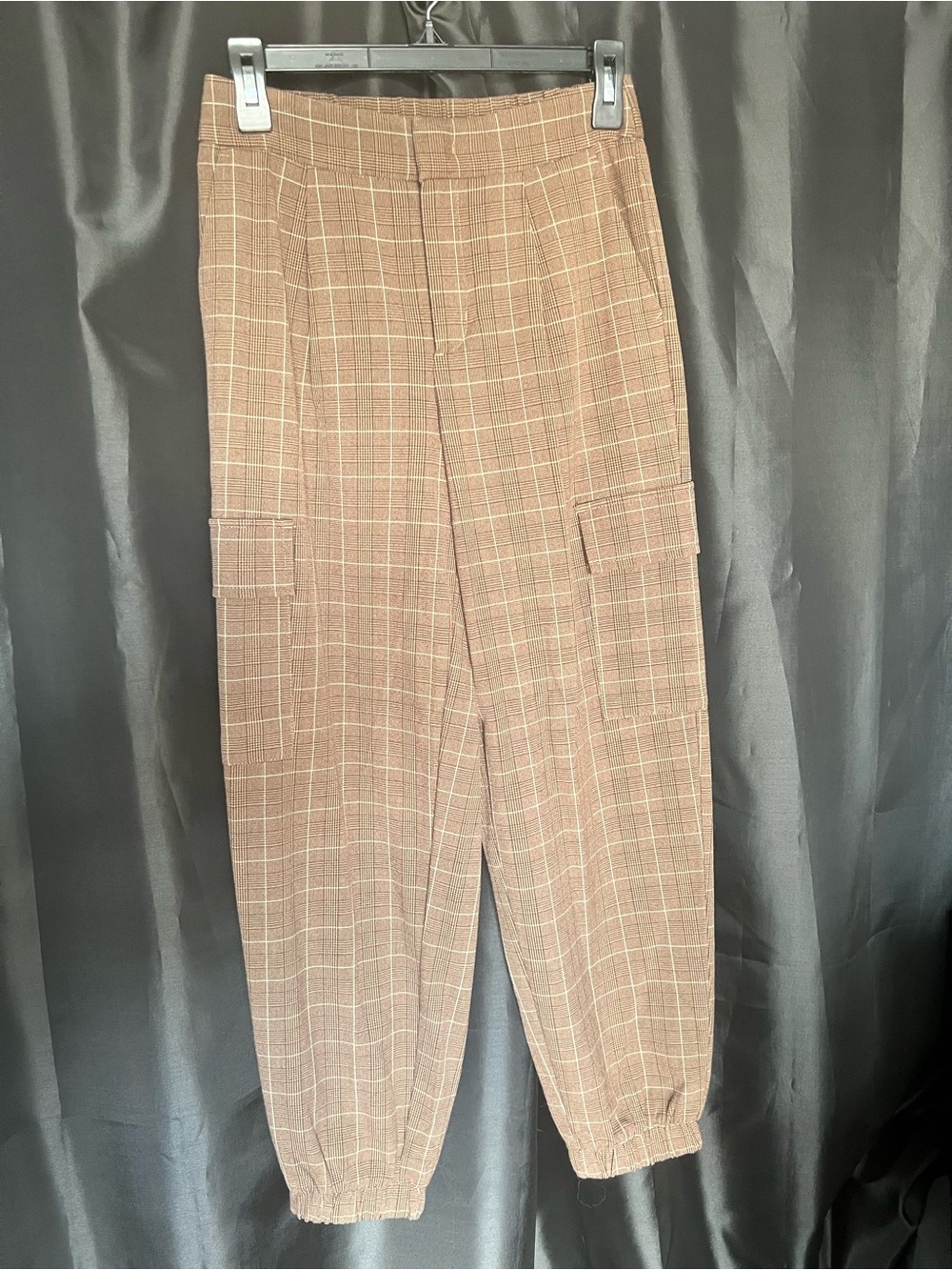 A New Day Brown Plaid Pants Size 2